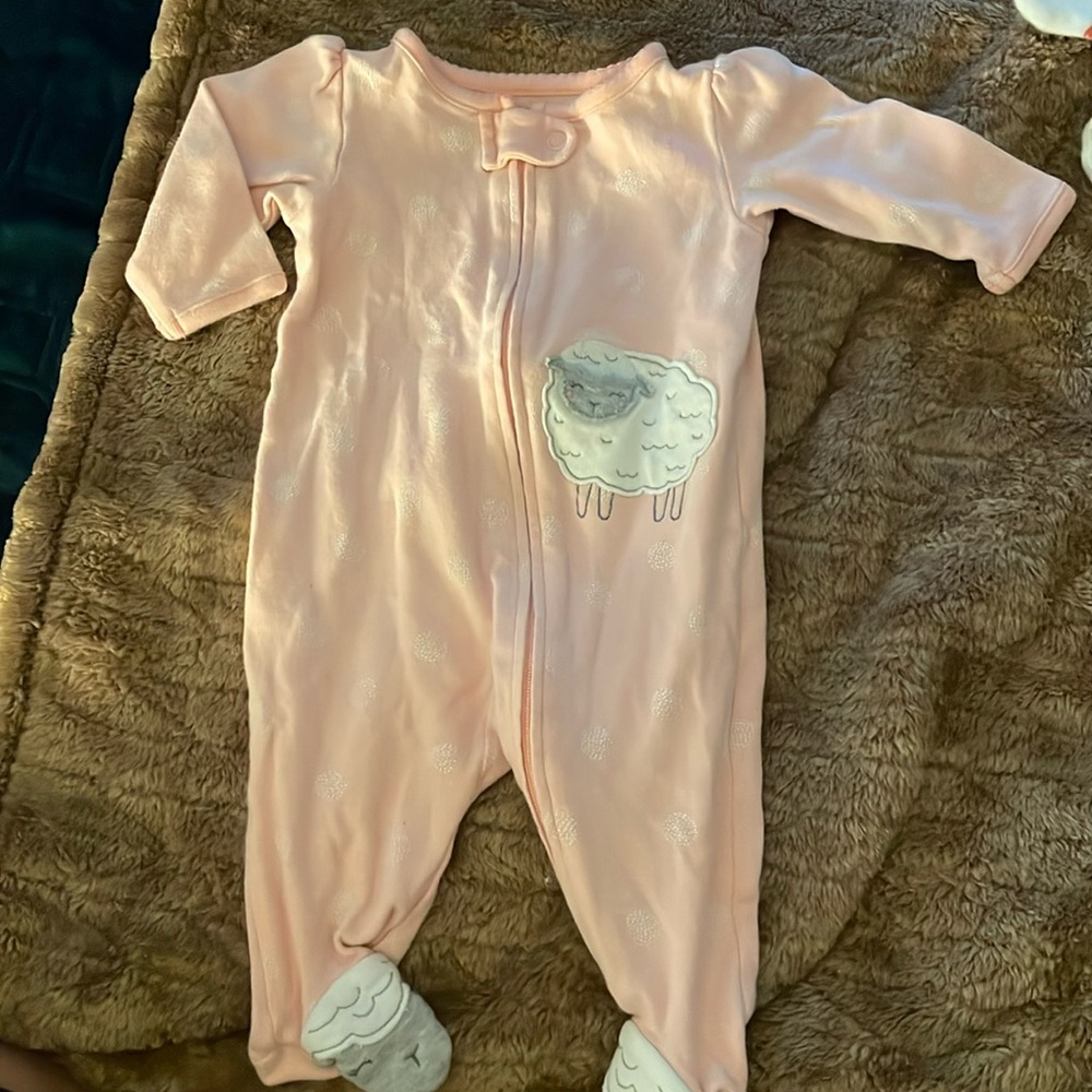 Sheep onesie footie